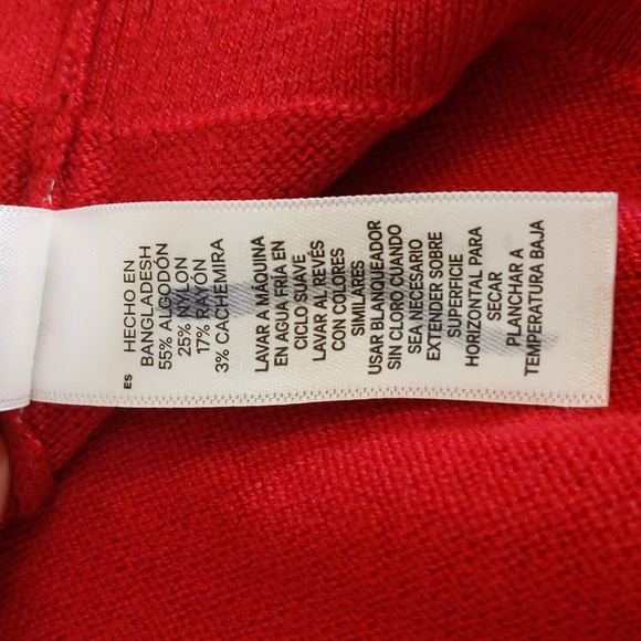 Joe Fresh| NWT Red Turtleneck Sweater Cotton Blend - Picture 15 of 16
